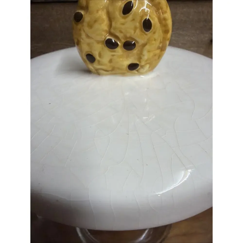 Clear Glass Cookie Jar Cookie Lid Treasure Craft